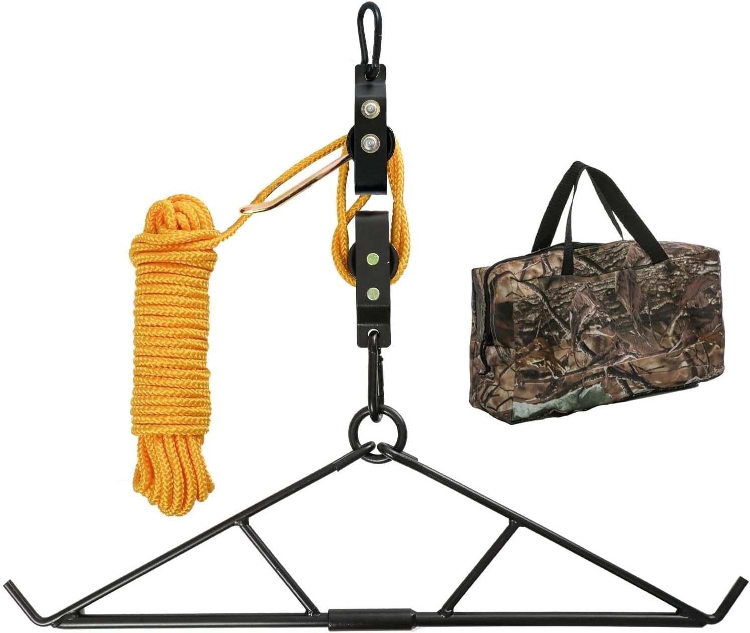 Deer Hanger Camouflage Carrying Bag Game Hoist Gambrel with Pre-Installed Rope