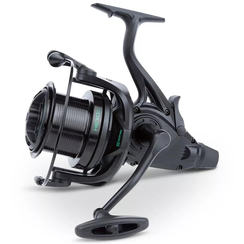 Sonik Herox Frs Freespool Reel Carp Fishing Black Reel + FOC LINE - All Models