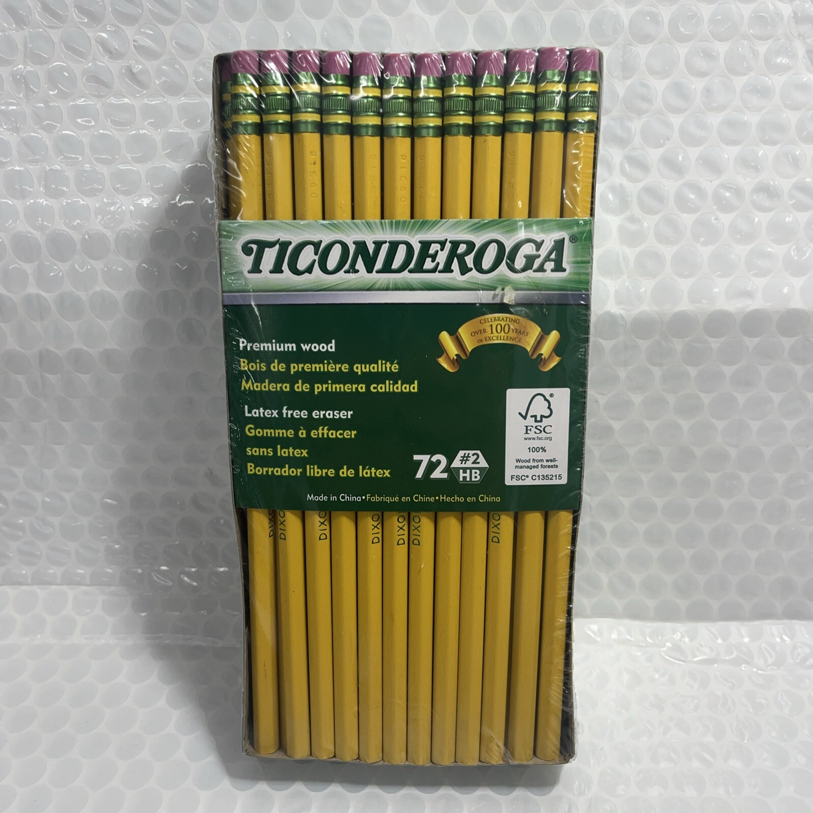Dixon Ticonderoga The World's Best Pencil Wooden Pencil 2.2mm #2 Soft Lead