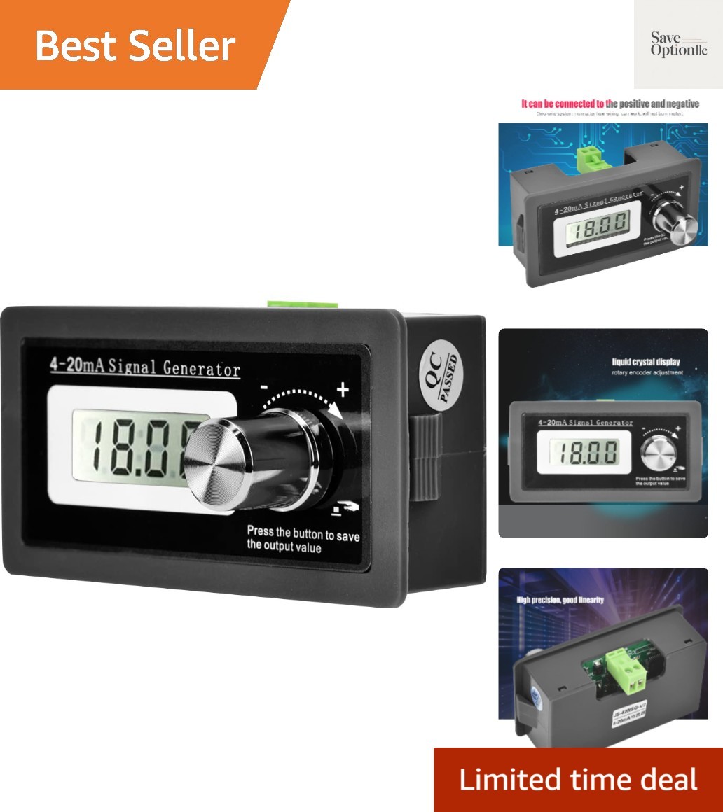 4-20mA Signal Generator, High Precision Current Loop Calibrator 3-21mA Adjust...