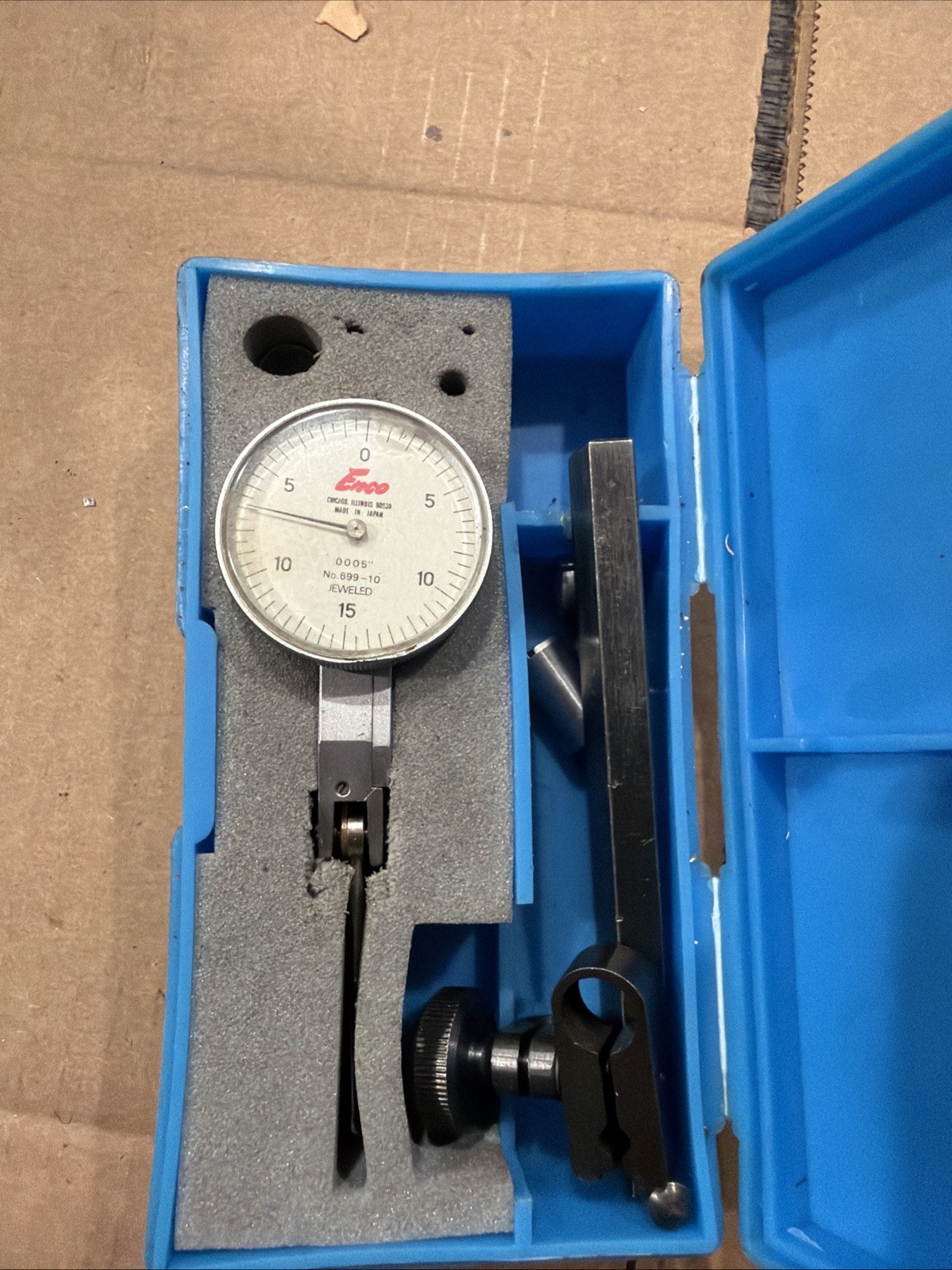 ENCO NO. 699-10 UNIVERSAL DIAL TEST INDICATOR .0005"-.03"
