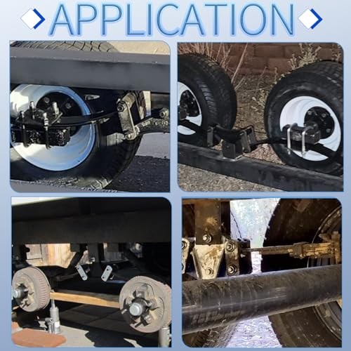 Trailer Axle Shackle Kit, Tandem Axle Trailer Kit for Double Eye Leaf Spring