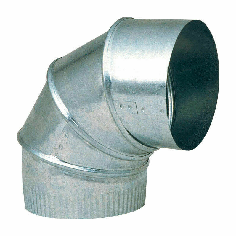 Imperial GV0285-C, 28 Ga. Galvanized Stove Pipe Elbow 4 x 4 Dia. in., FREE SHIP