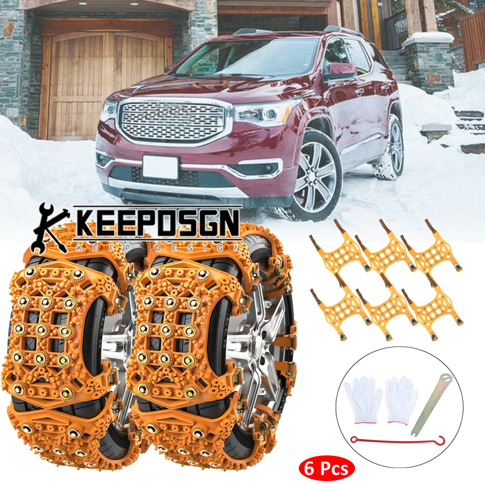 SUV Car Wheel Snow Tire Chain Anti Skid Winter Emergency Mud Safe for GMC Acadia