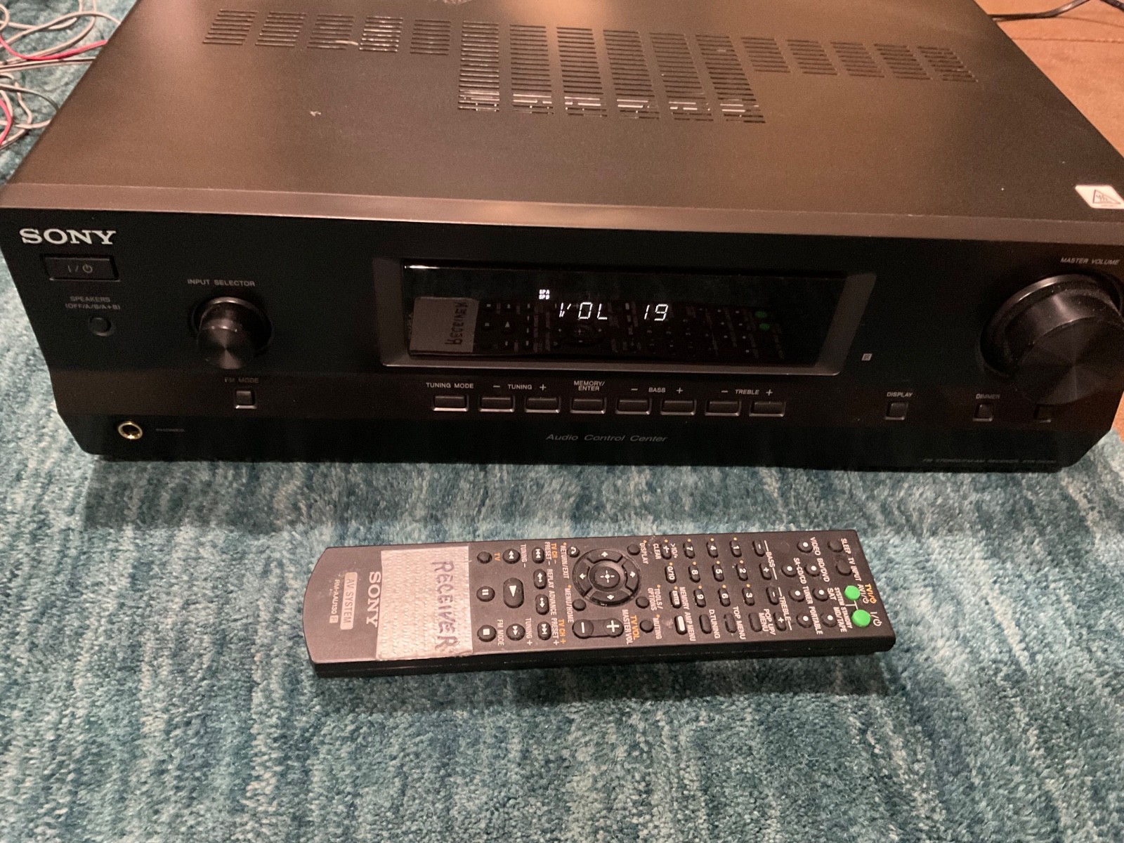 Sony Receiver Model STR-DH130 Am/Fm Stereo  With Remote Bundle