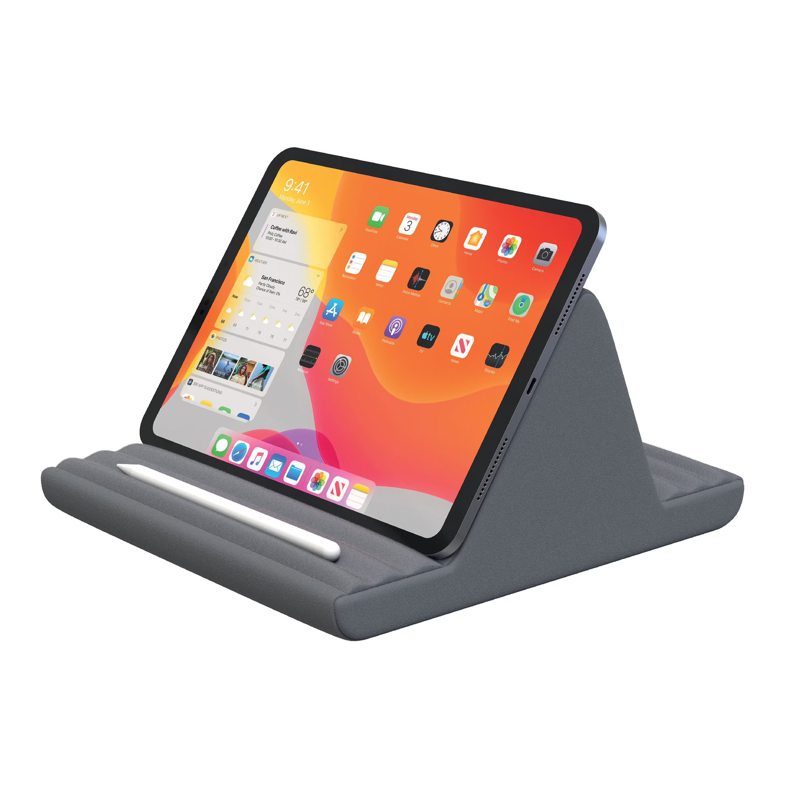 Tzumi OneGrip Multi-Angle Pillow Stand for iPad & All Tablets