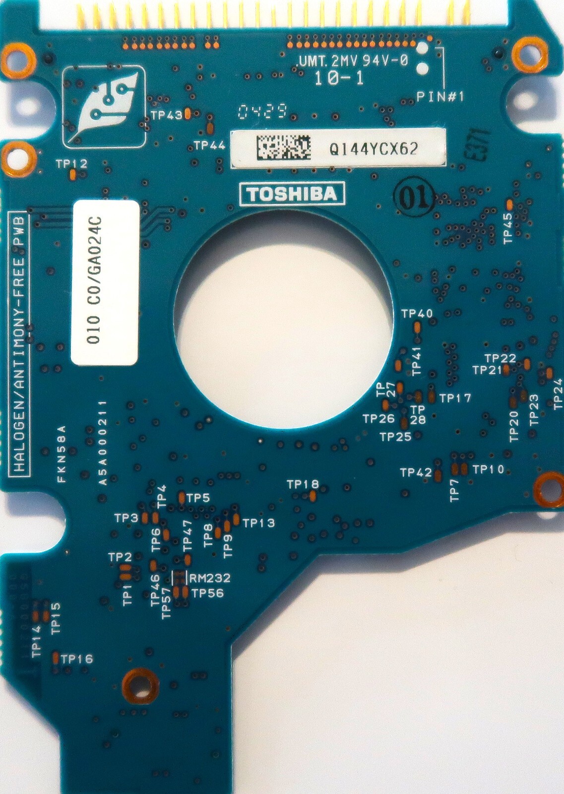 Toshiba MK6021GAS (HDD2183 F ZE01 T) G5B000211 000-A 60gb 2.5" IDE PCB