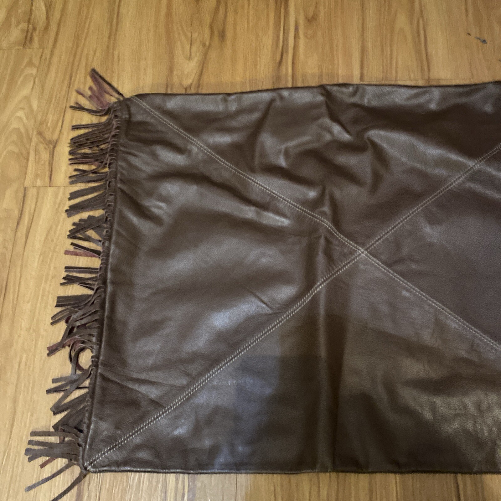 Stetson Leather Rectangle Pillow Case 25 X 19 Read Description