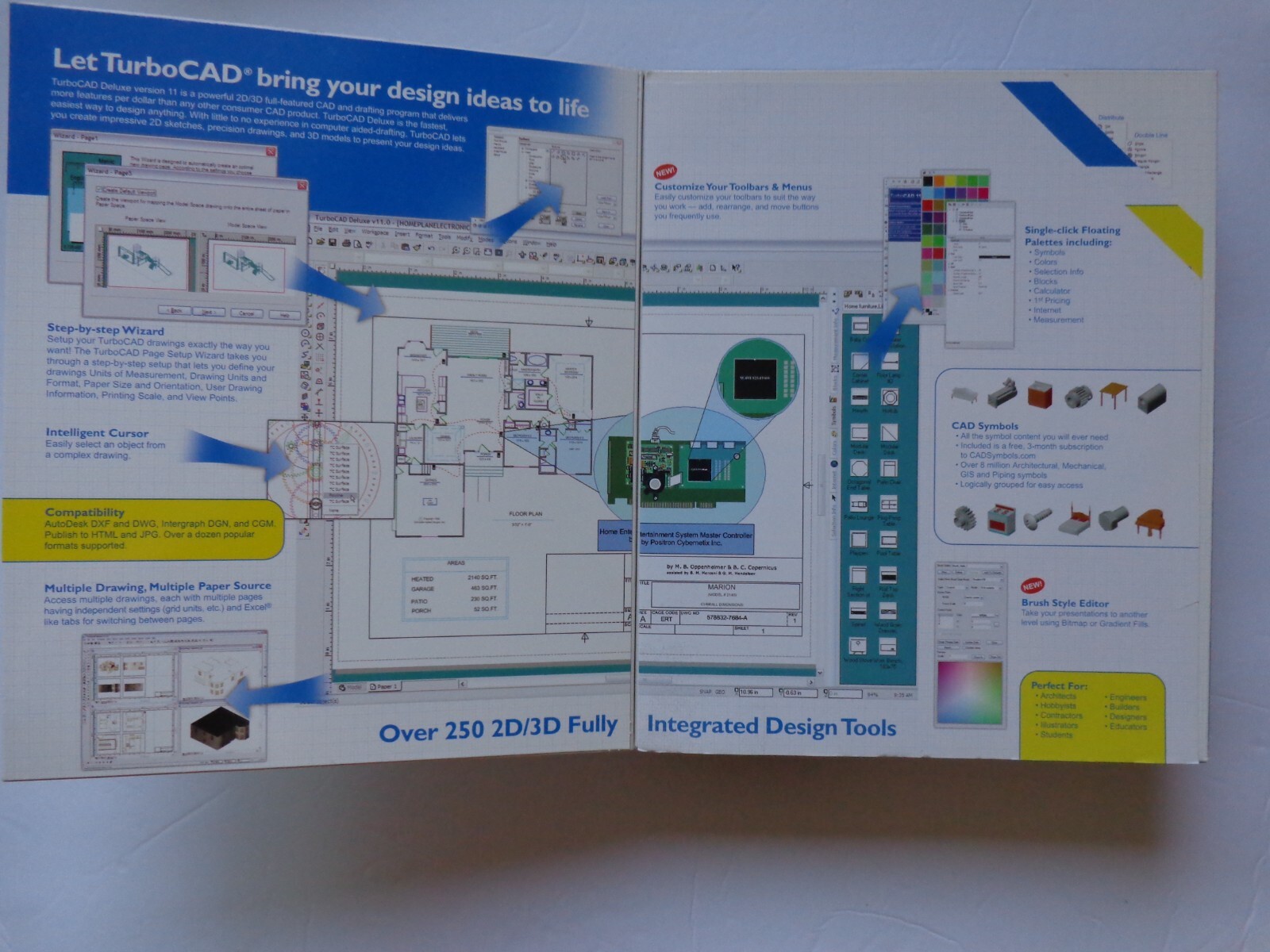 Turbo CAD Deluxe Version 11 For windows 2000 /XP 2D&3D CAD