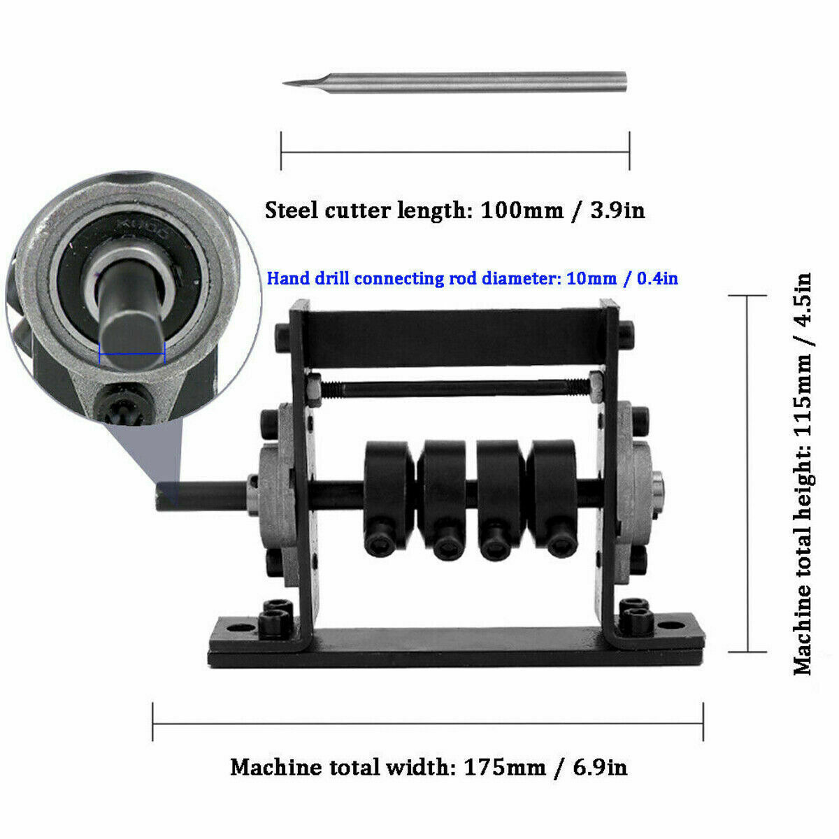 1-30mm Copper Wire Stripping Machine Cable Stripper Scrap Metal Recycle Tools