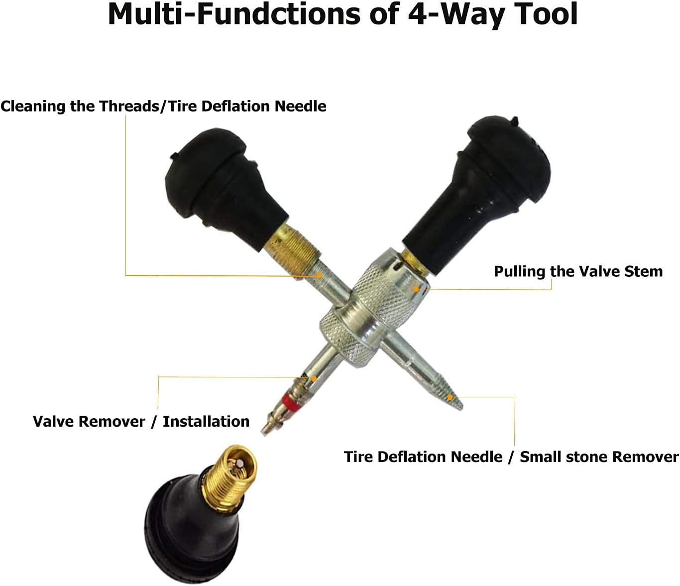 2 x 31.5 inch Tire Changing Tool with 4-Way Tool Set Tire Removal Tools Tire