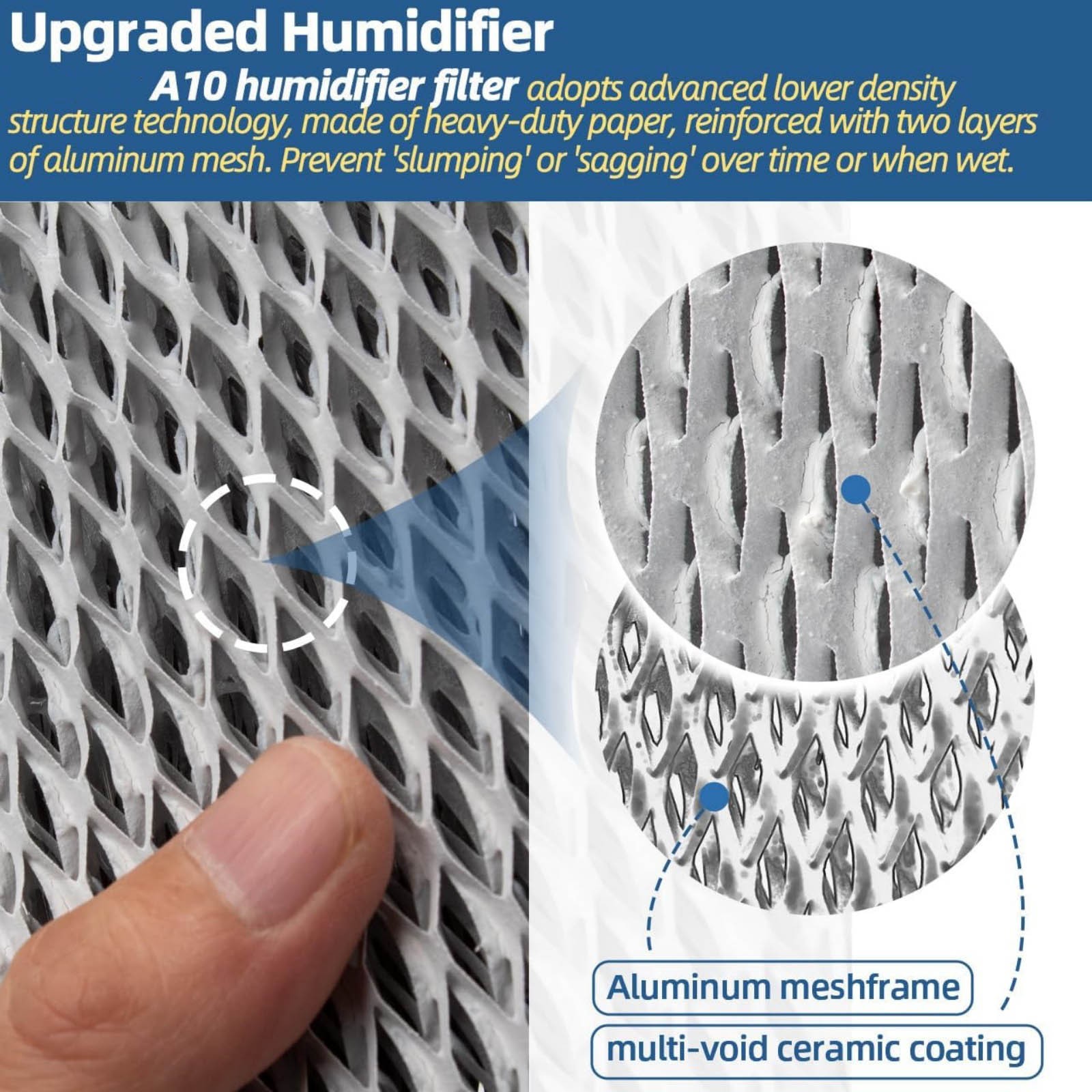 For Honeywell 10 Humidifier Filter Replacement Water Panel 2 Pack for Bryant