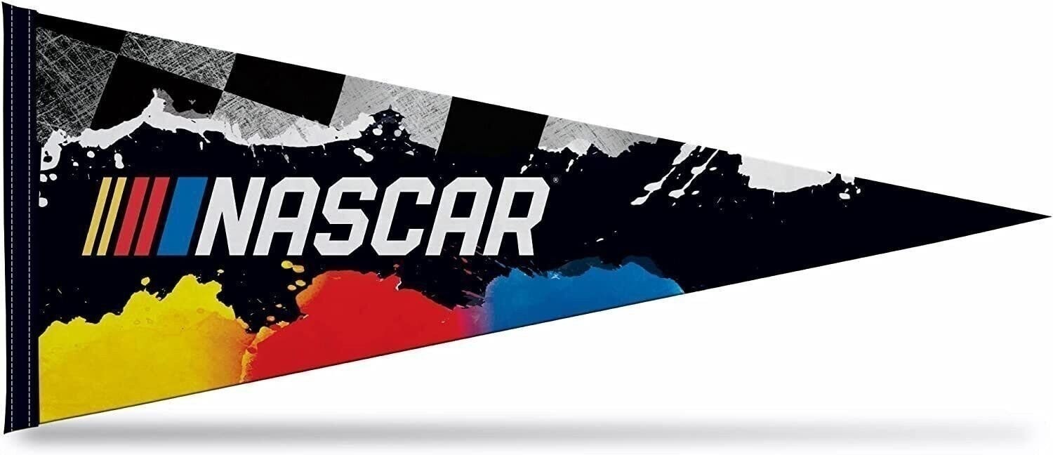 NASCAR Logo Primary 12" x 30" Soft Felt Pennant - EZ to Hang - Home Décor...