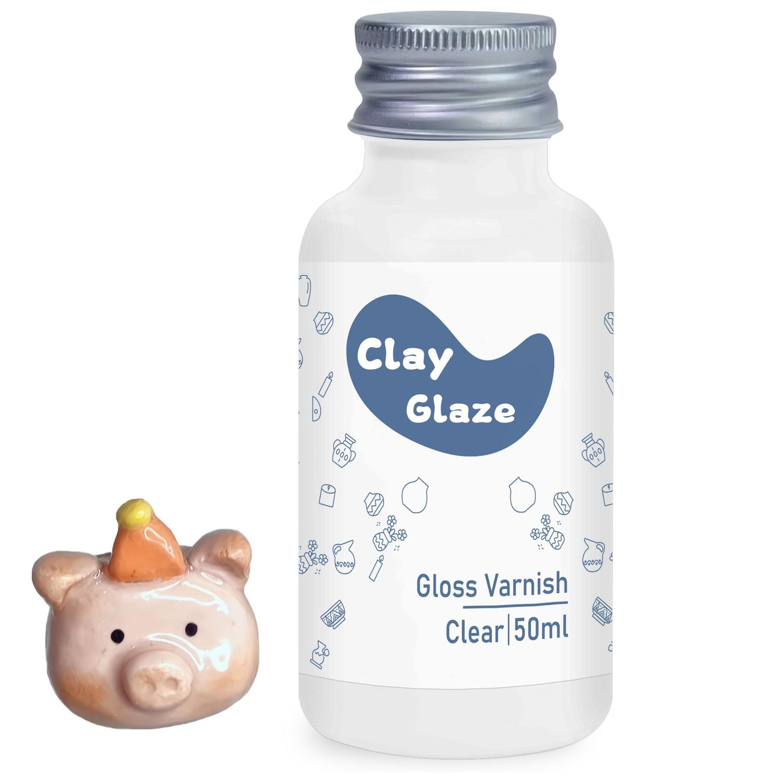 Air Dry Clay Glaze, Clay Varnish for Air Drying Clay, Clear Acrylic Varnish f...