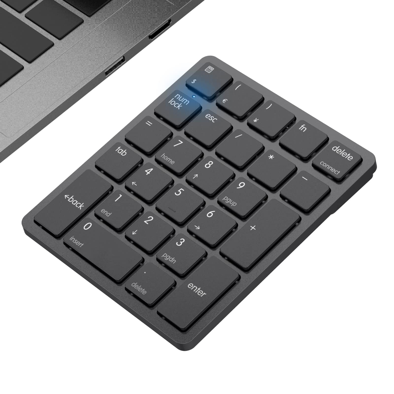 havit Bluetooth Number Pad Wireless Numeric Keypad Numpad 26 Keys Black
