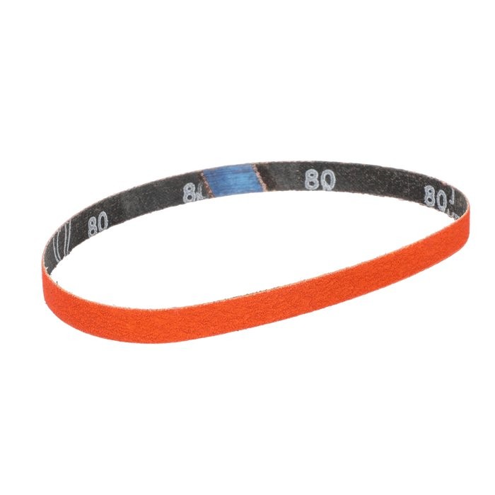 Norton Blaze 69245 R980P Series Sanding File Belts, 18 in L x 1/2 in W, 80