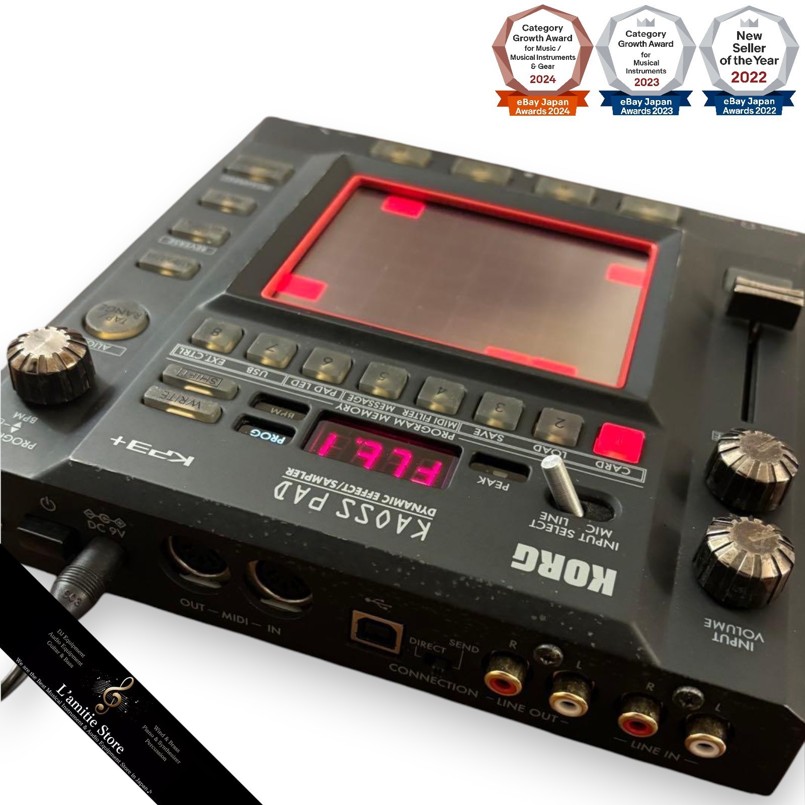 KORG KAOSS PAD KP3+ KP3 Plus Dynamic Effect Sampler DJ Touch Pad Multi Effecter