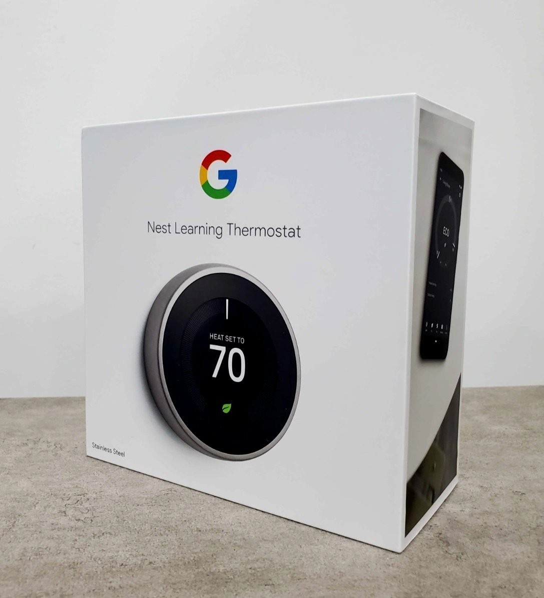 Google Nest Learning Thermostat 3rd Gen - Stainless Steel