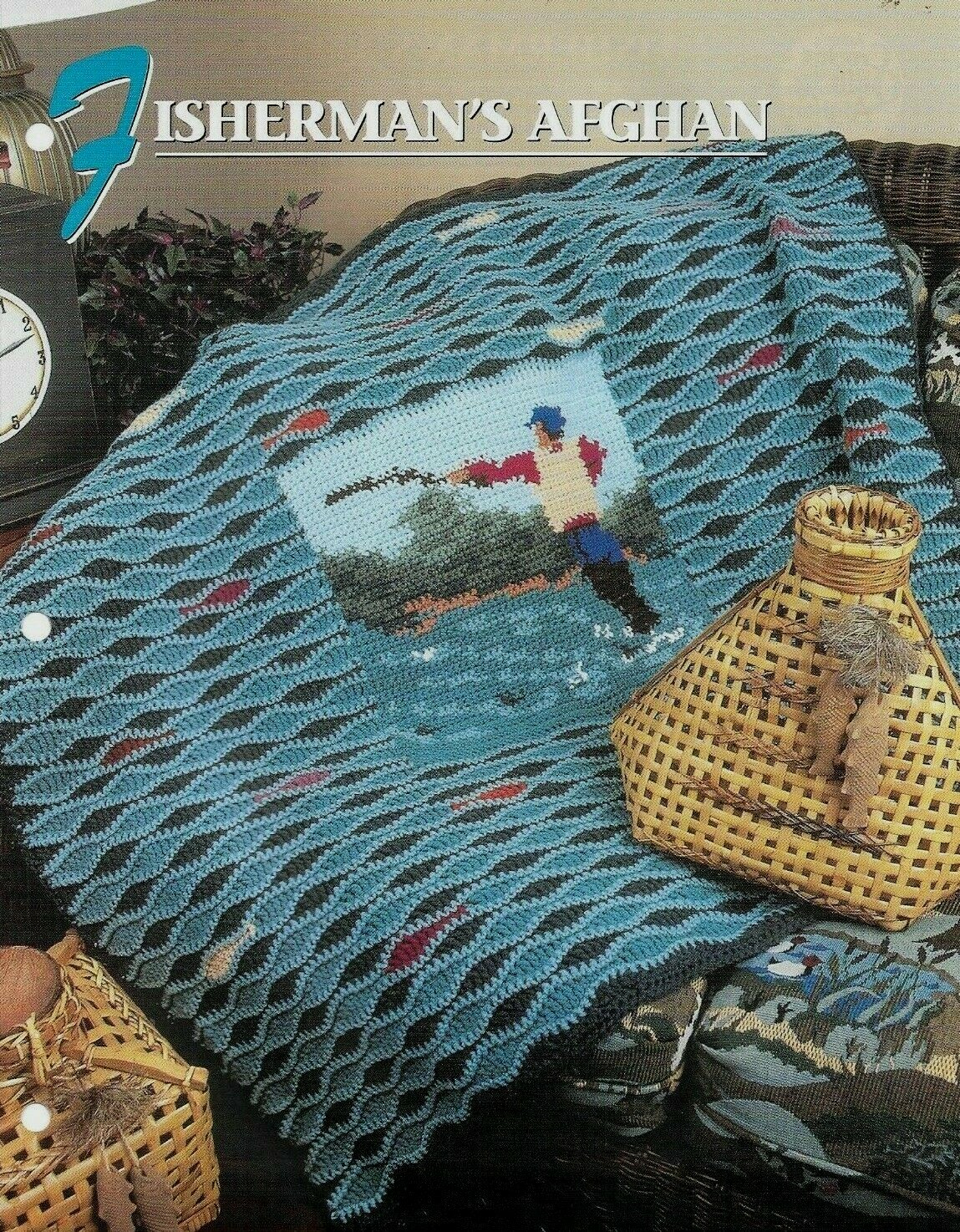 NEW FISHERMAN'S AFGHAN ANNIE'S CROCHET QUILT & AFGHAN CLUB PATTERN INSTRUCTIONS