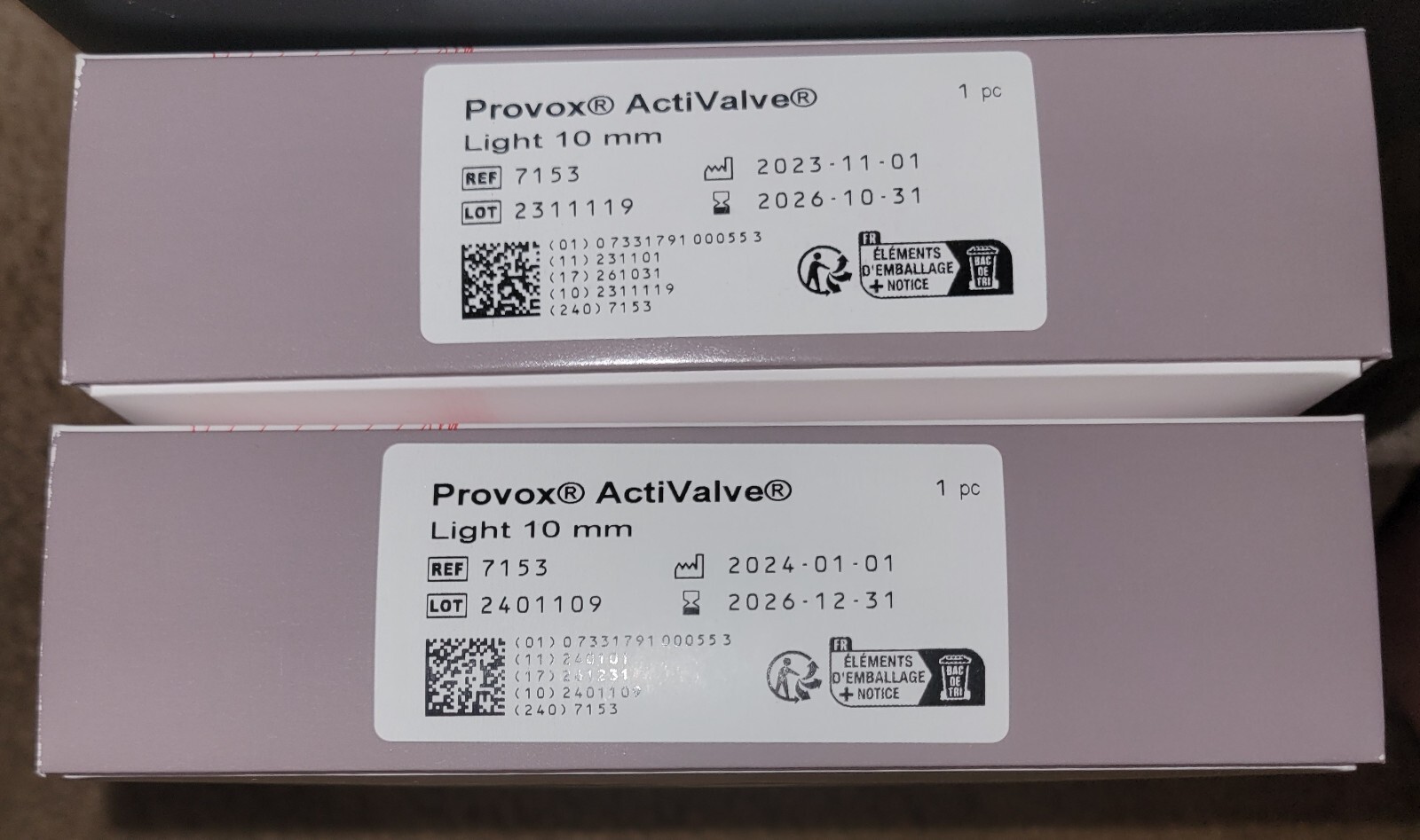Provox ActiValve - Light 10mm - REF 7153 - Expires 2026