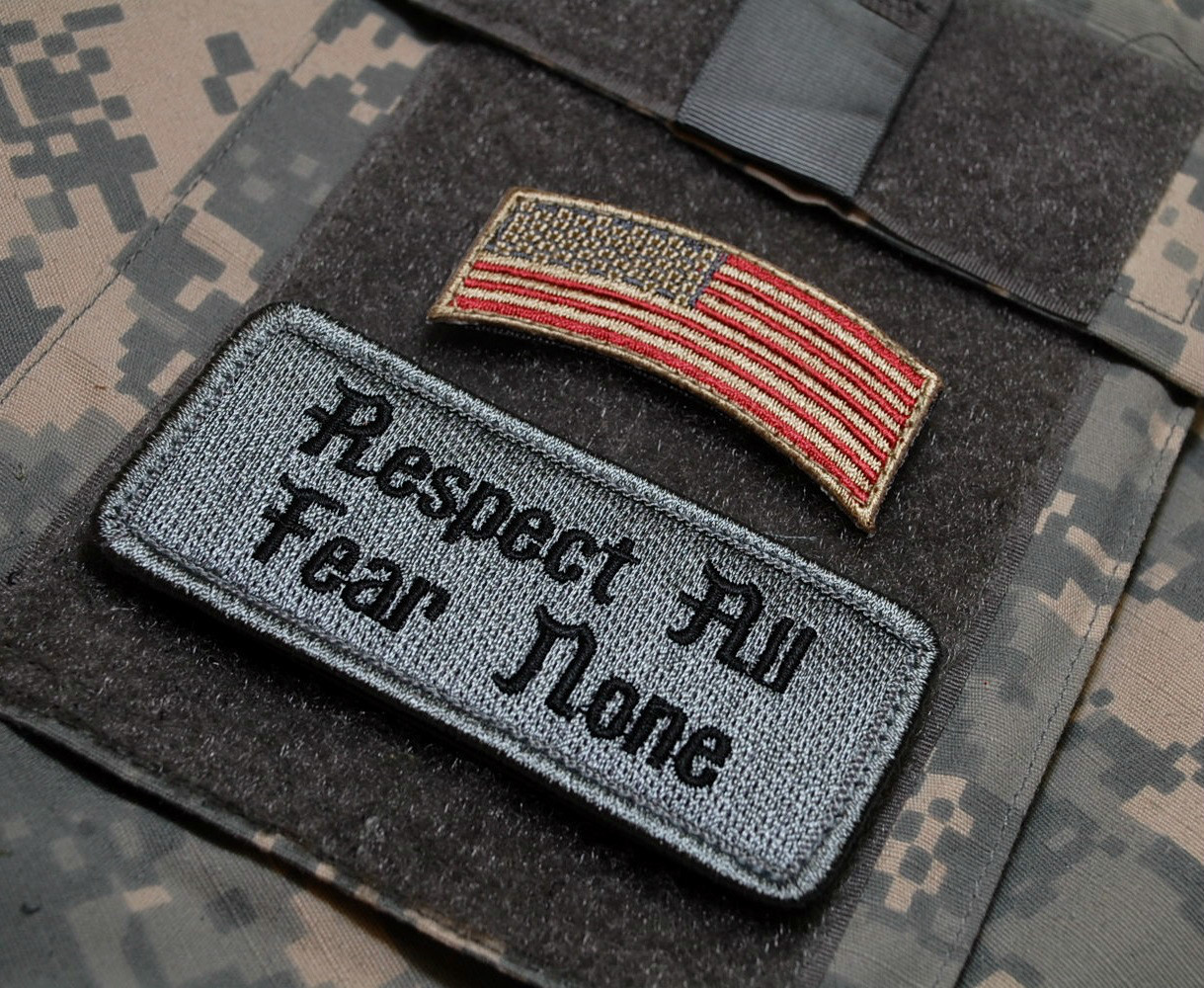 JOINT SP OPS TASK MARSOC USMC RAIDERS 2" 2-TAB: Respect All Fear None + US Tab