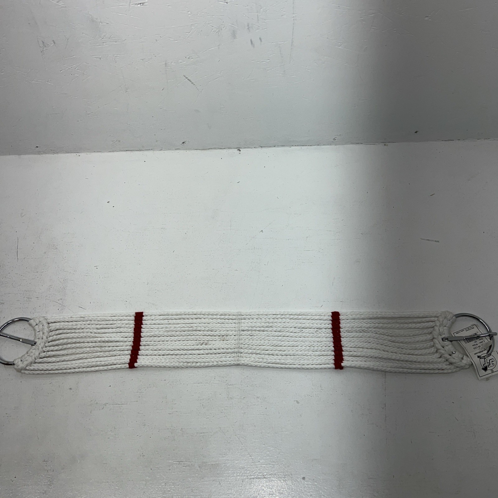New Tough 1 White Red Mohair 33” Cinch #59-1233 U-22