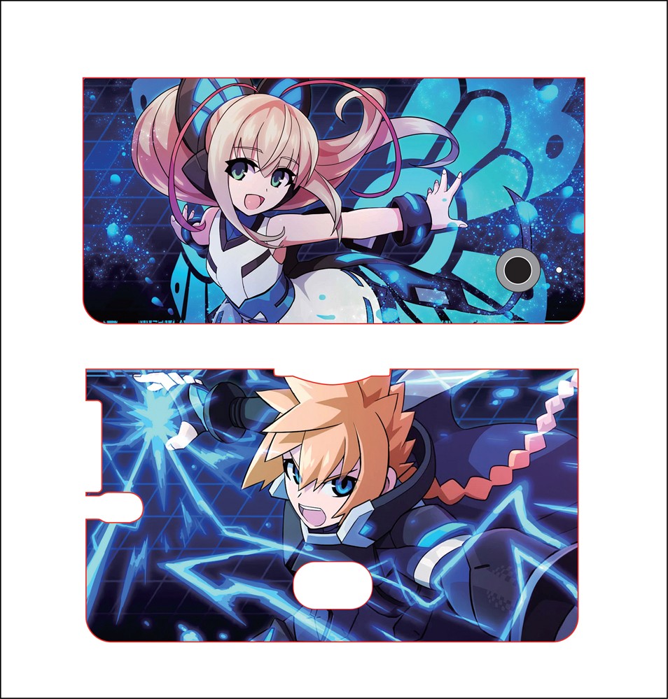 Hot Azure Striker Gunvolt Lumen for Nintendo NDSiLL Protective Cover Shell Anime