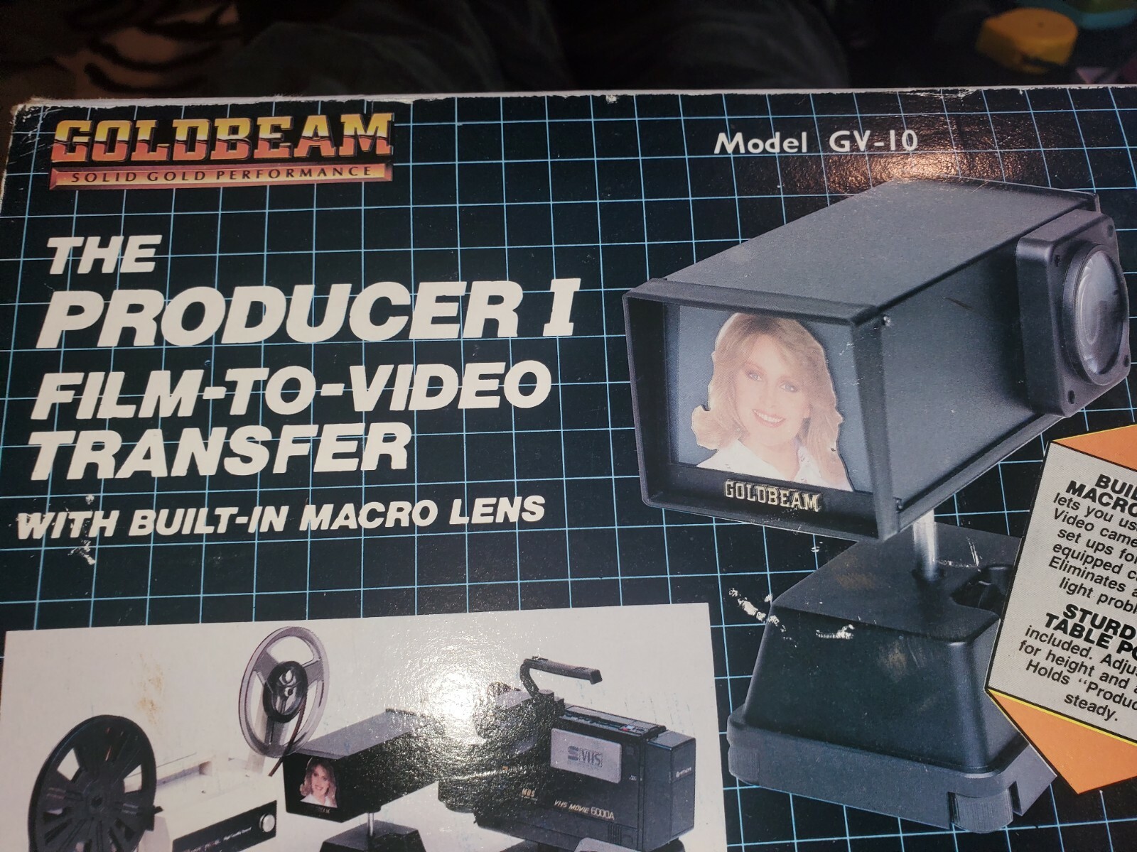Goldbeam The Producer / Film To Video Transfer W/ Built In Macro Lens GV-10