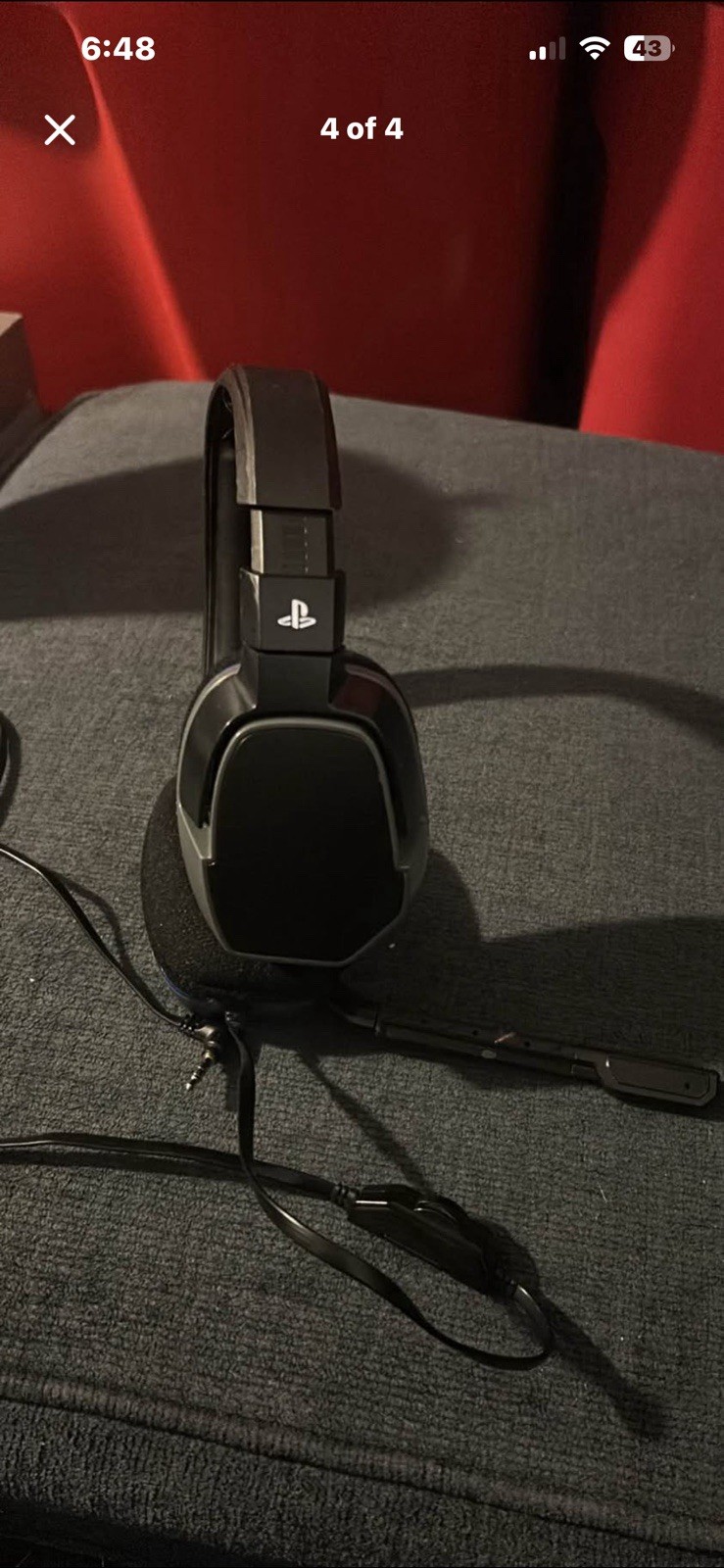 PDP Afterglow LVL 3 Sony PlayStation Stereo Wired Gaming Headset Mic (Black)