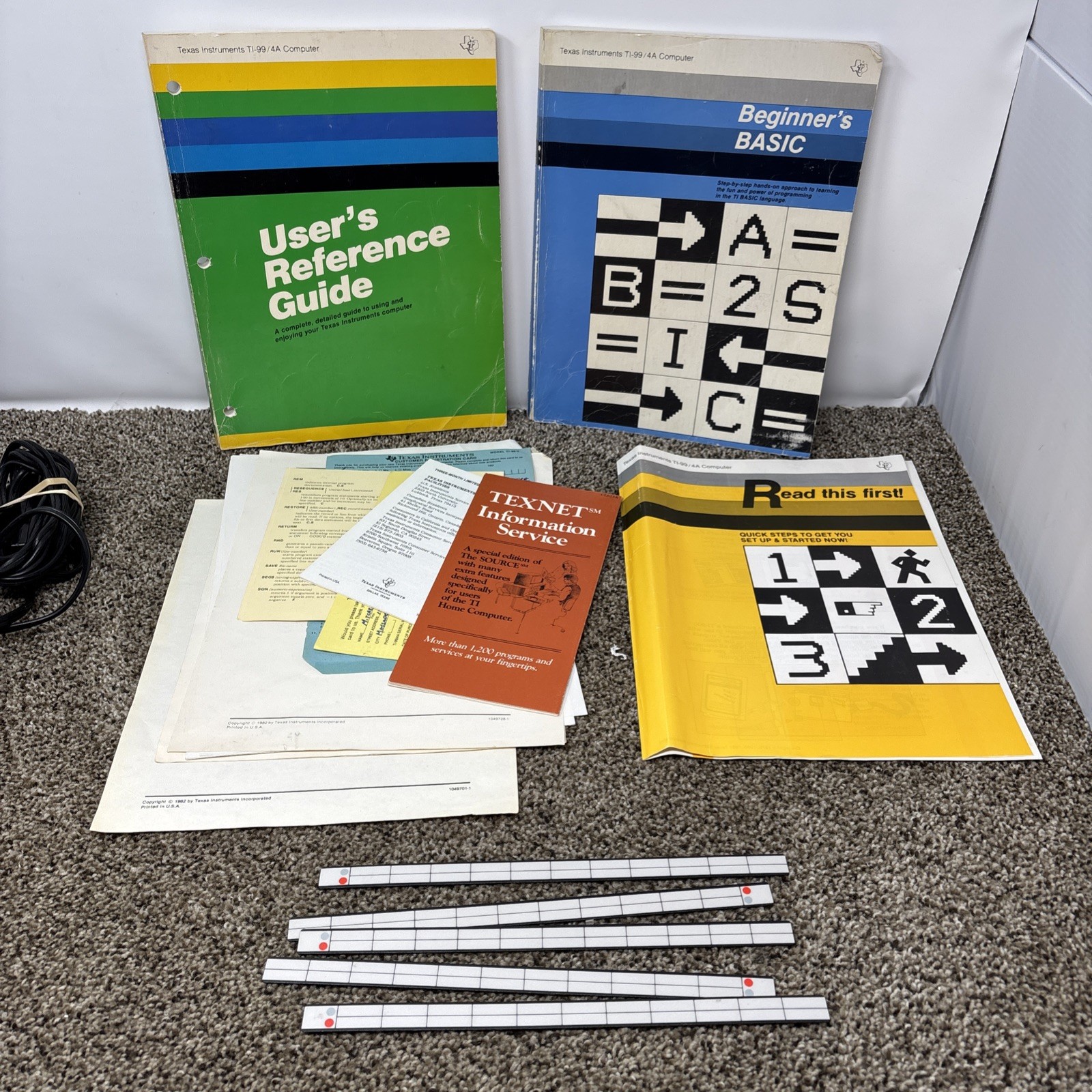Texas Instruments TI-99/4A Home Computer In Box TESTED W Cables And Games