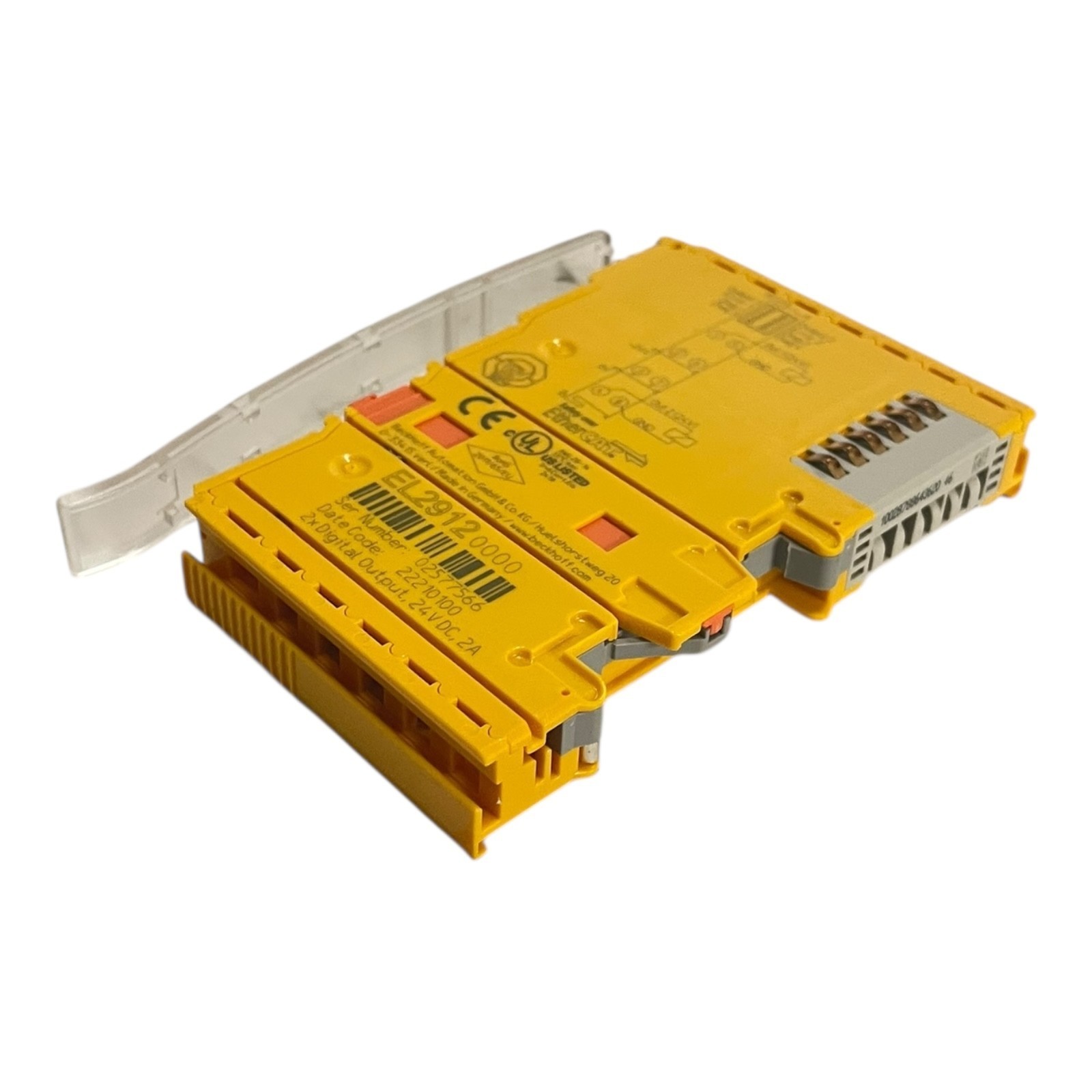 Beckhoff EtherCAT Terminal 2 Channel Digital Output 24V DC EL2912 Industrial