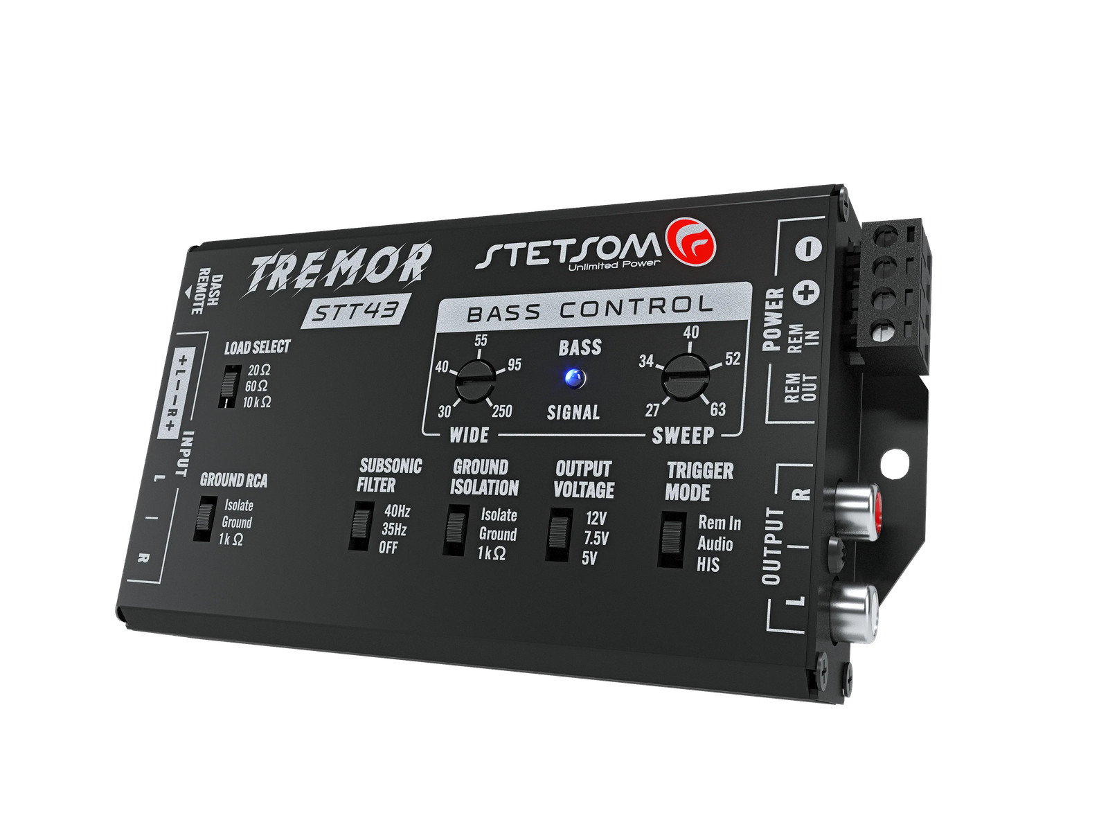 Stetsom STT43 Tremor PRO Car Bass Restoration Digital Processor with Bass Knob
