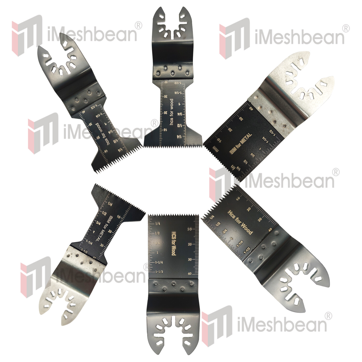 20-240PC Oscillating Multi Tool Saw Blades Wood Metal Cut Cutter For Dewalt Fein