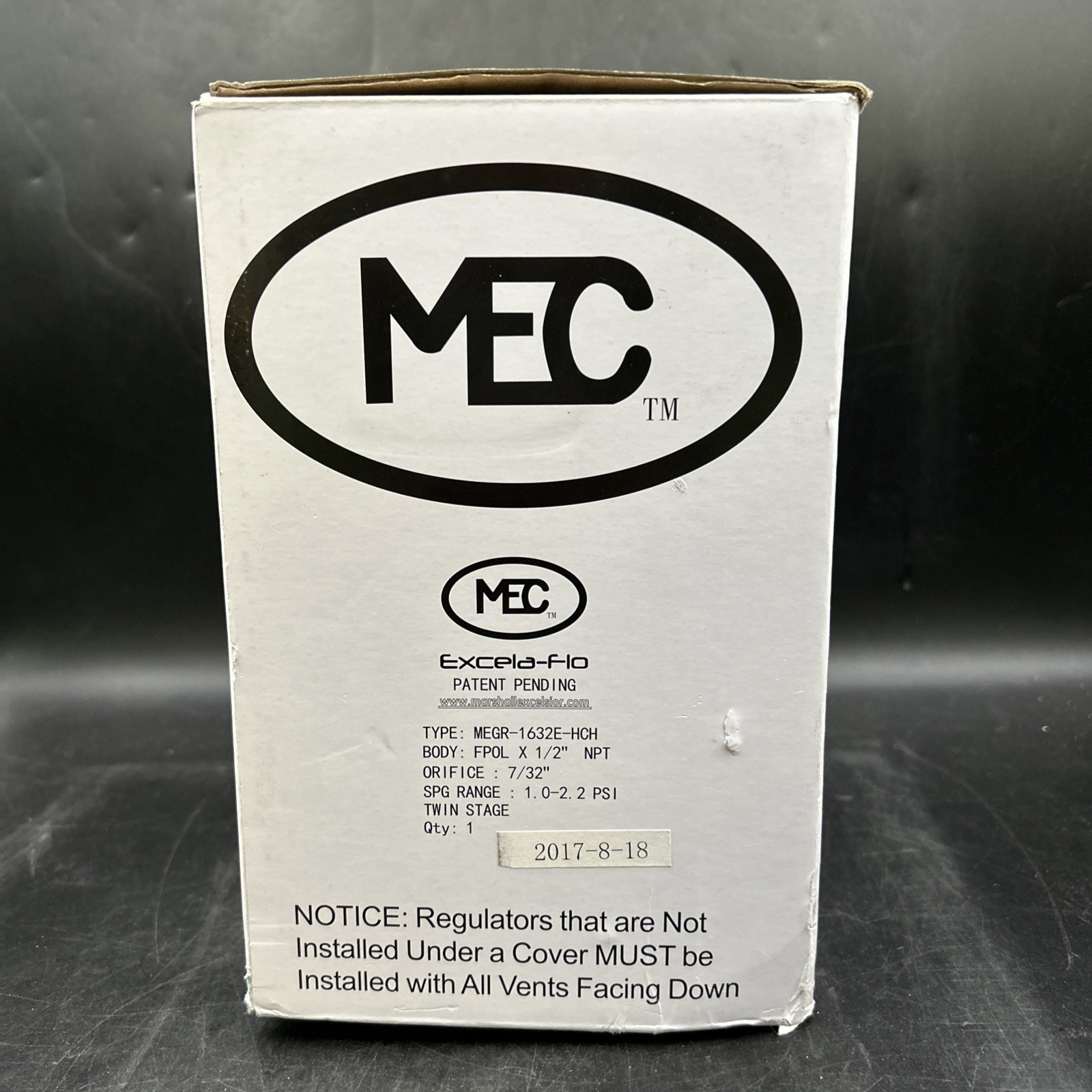 MEC MEGR-1632E-HCH FPOL x 1/2" NPT Twin Stage