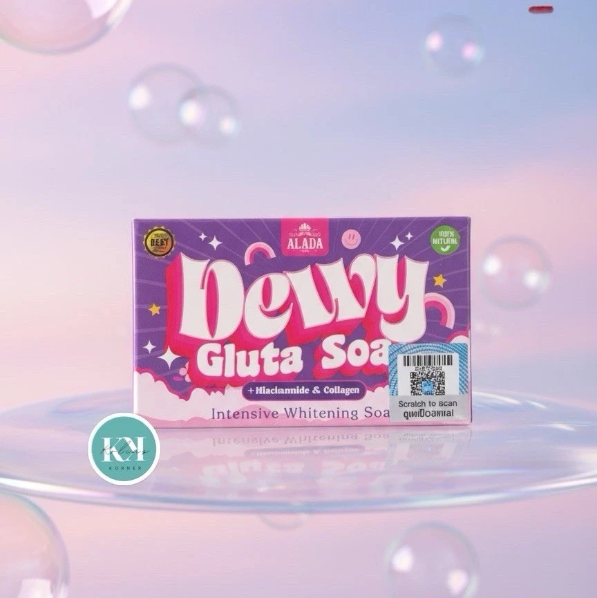 ALADA NATURAL Dewy Gluta Soap 70g with Niacinamide & Collagen Pack of 3