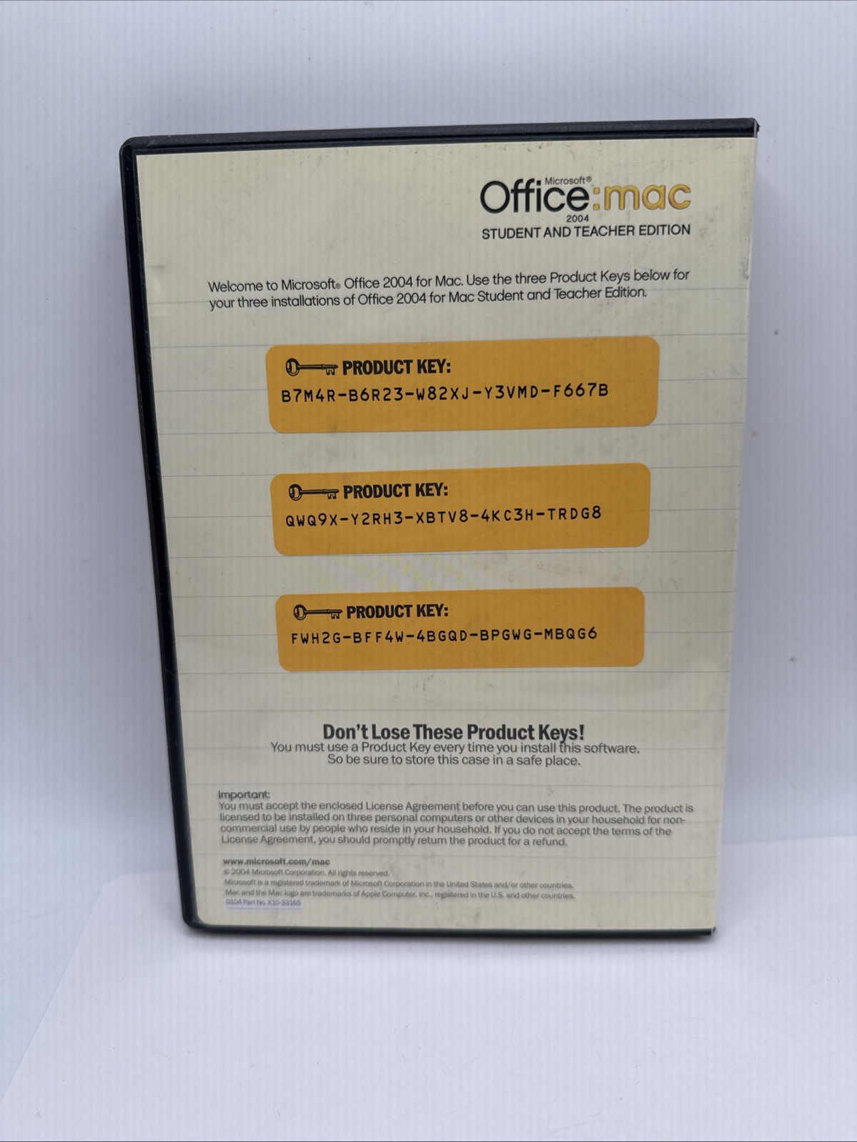Microsoft Office Mac Student And Teacher Edition 2004 Word Powerpoint Excel
