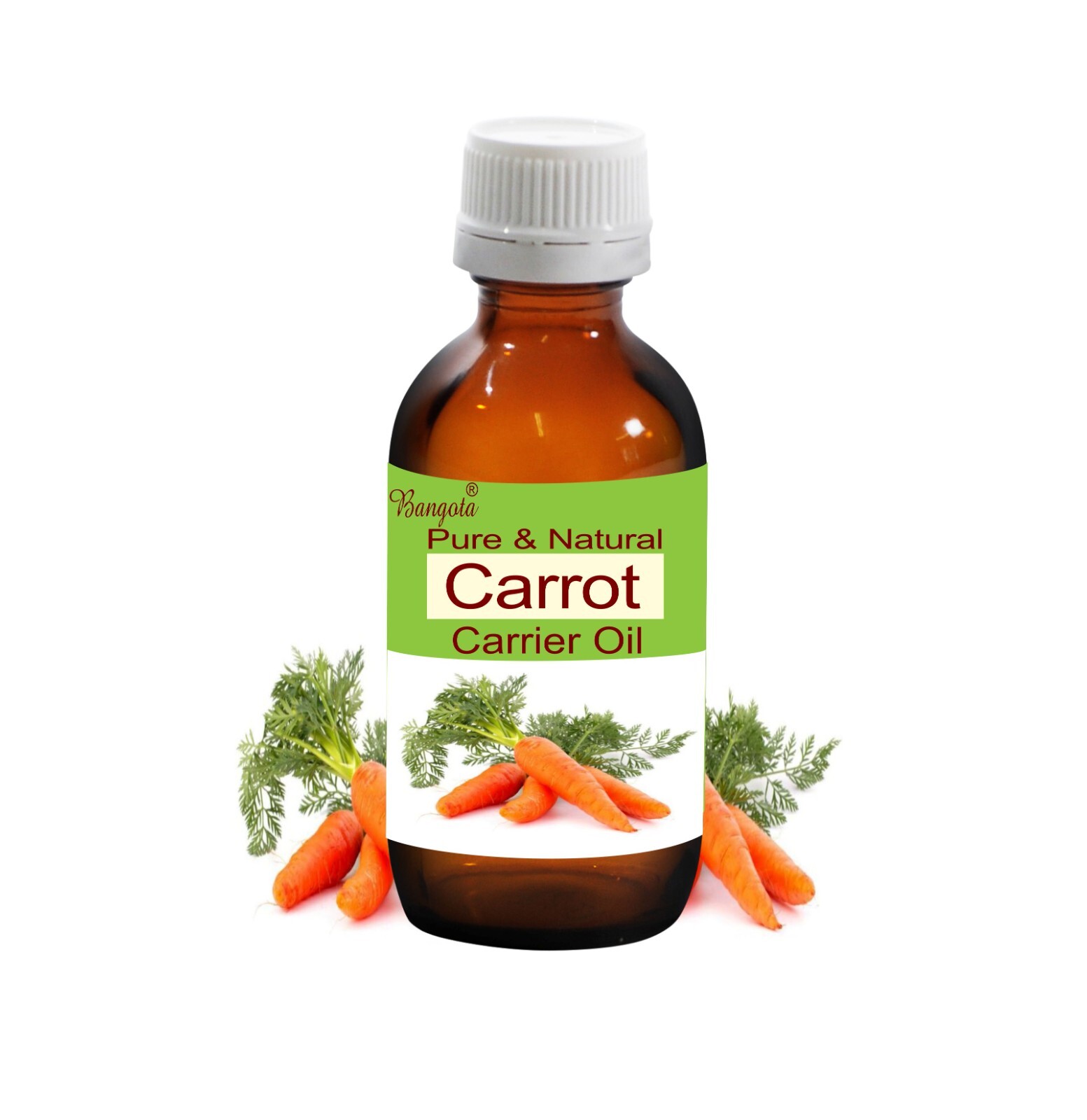 Carrot Oil Cold Pressed Pure Carrier Oil Skin Hair Massage Daucus carota Bangota