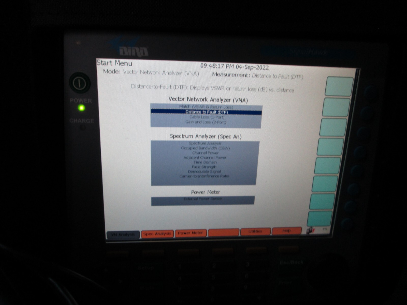 BIRD SH-362S 2-PORT VNA WITH SPECTRUM ANALYZER