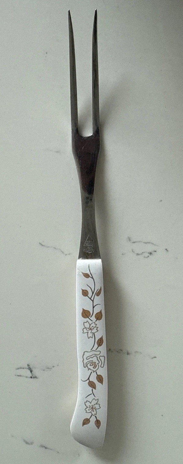 Vintage Mid-Century Modern Meat Fork Household Japan Stainless Steel