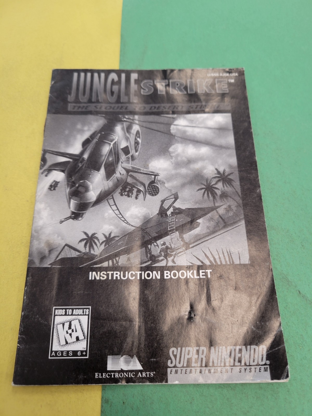 Jungle strike snes Manual Only