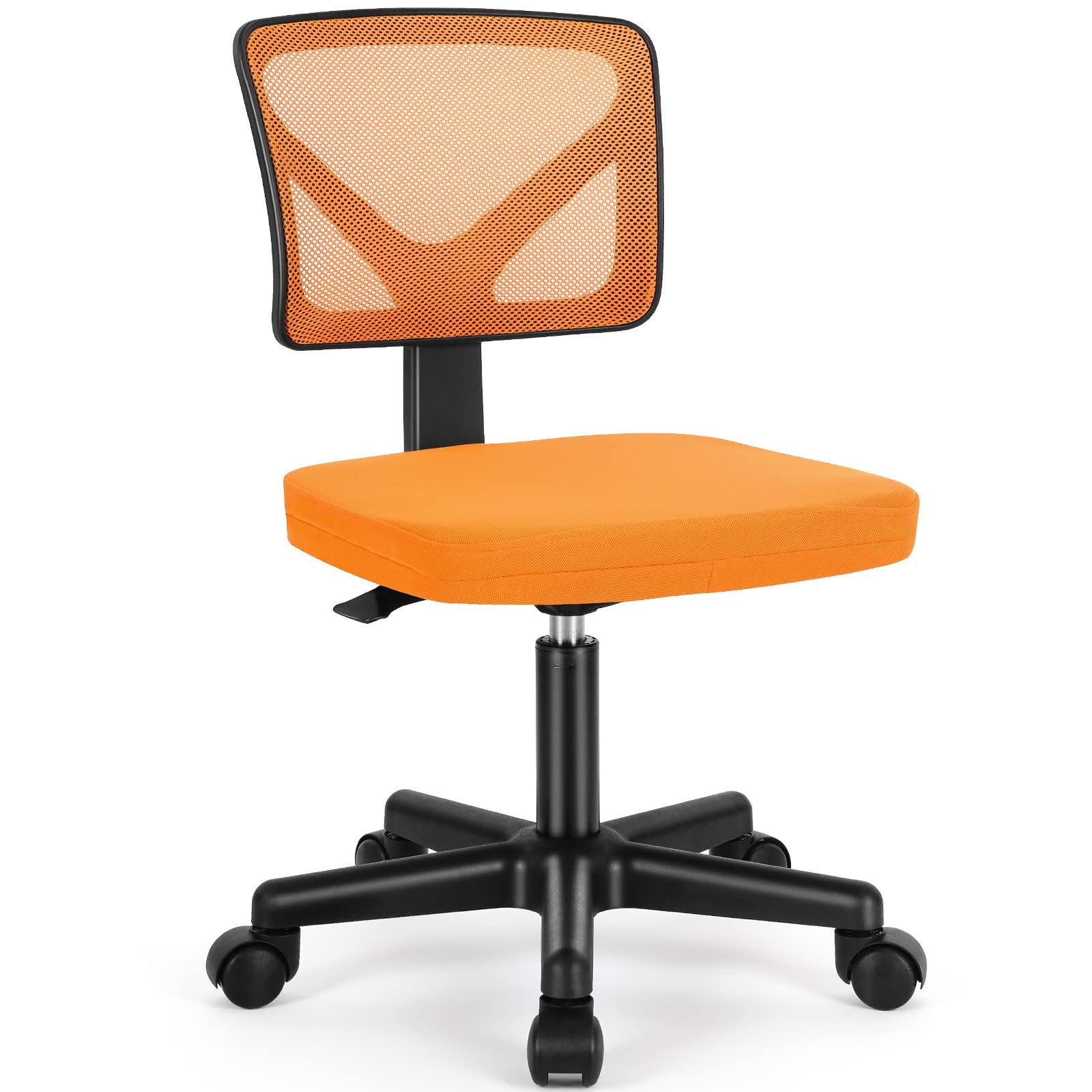 Small Office Chair, Ergonomic LowBack Mesh Rolling Work Swivel Chairs with Wh...