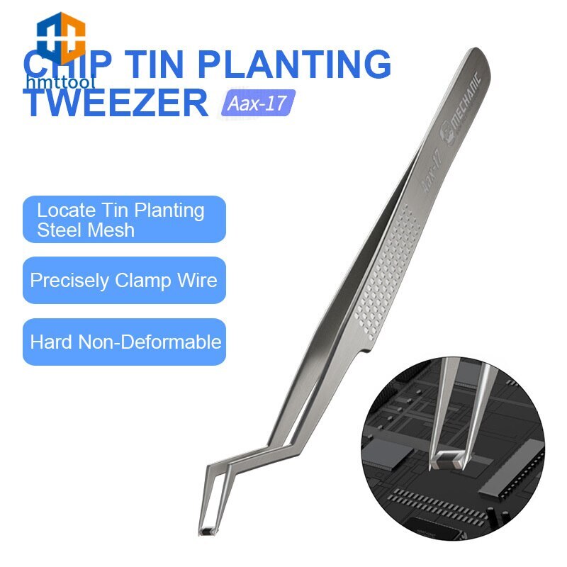 MECHANIC Aax-17 Anti-Corrosion High Hardness Jump Wire Clamping Repair Tweezers