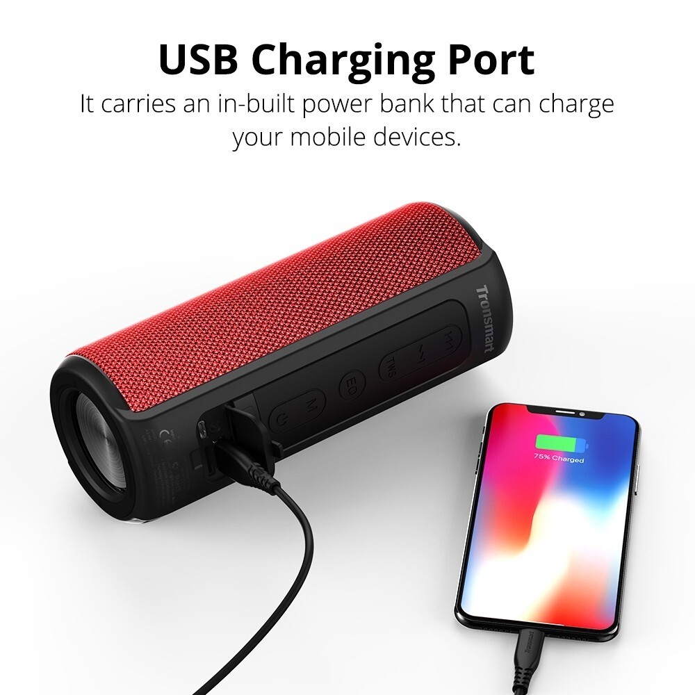 40W bluetooth Speaker Tronsmart Element T6 Plus Waterproof Boombox Power Bank US