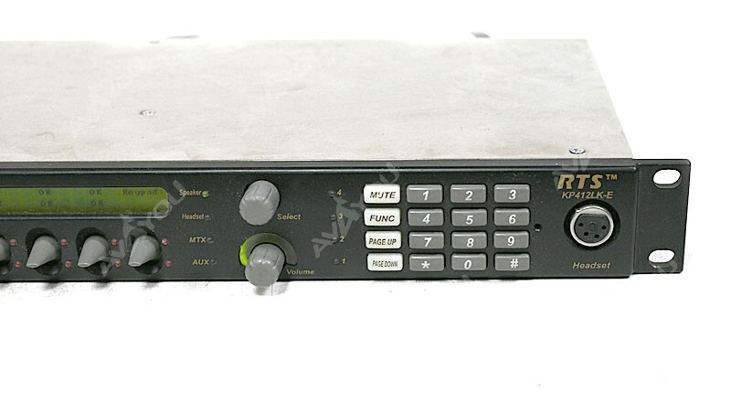 RTS Telex KP412LK-E 4Pin Intercom Panel Keypaner 1RU KP-12