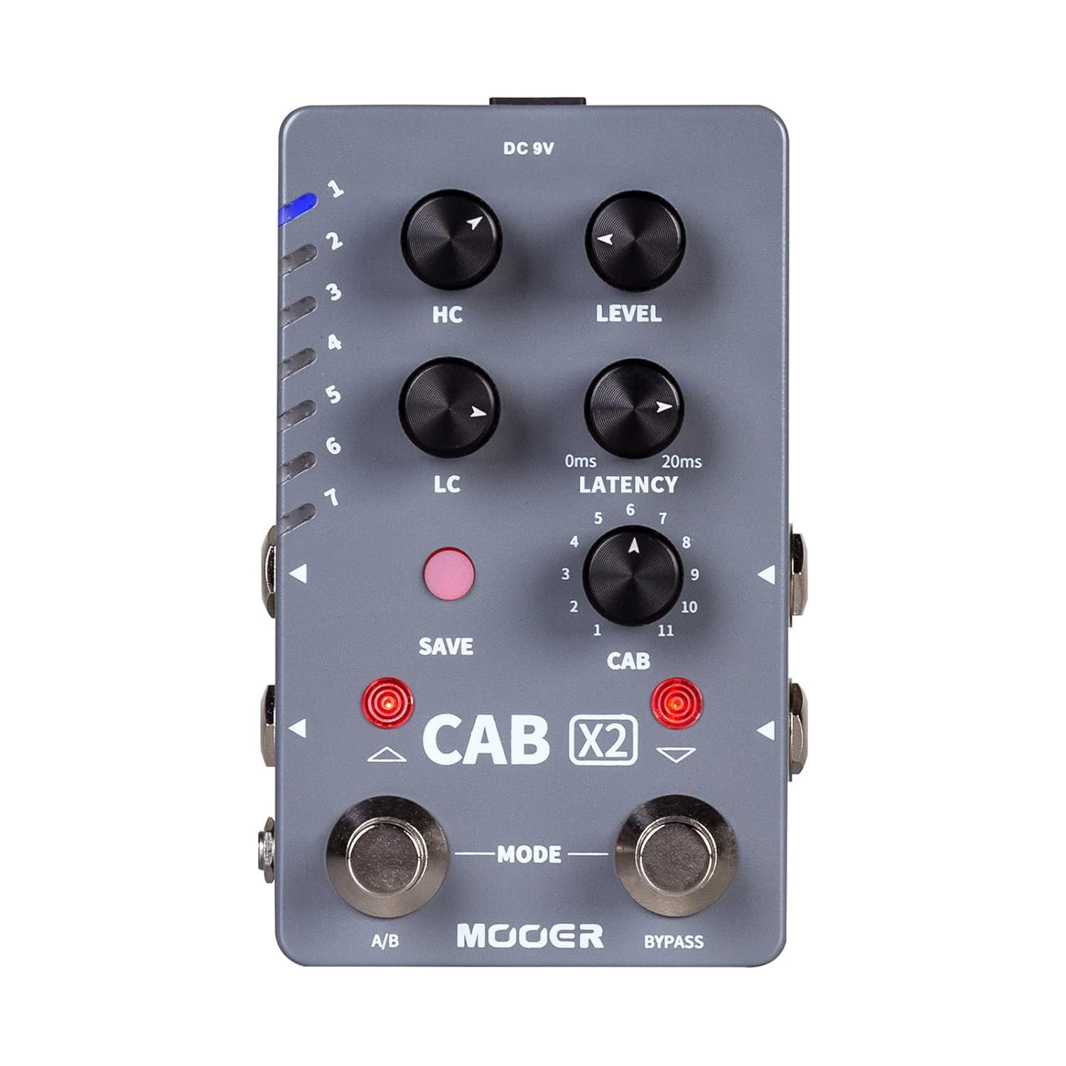Dual Footswitch Cab Sim IR Loading Stereo Cabinet Simulation Pedal MOOER CAB X2