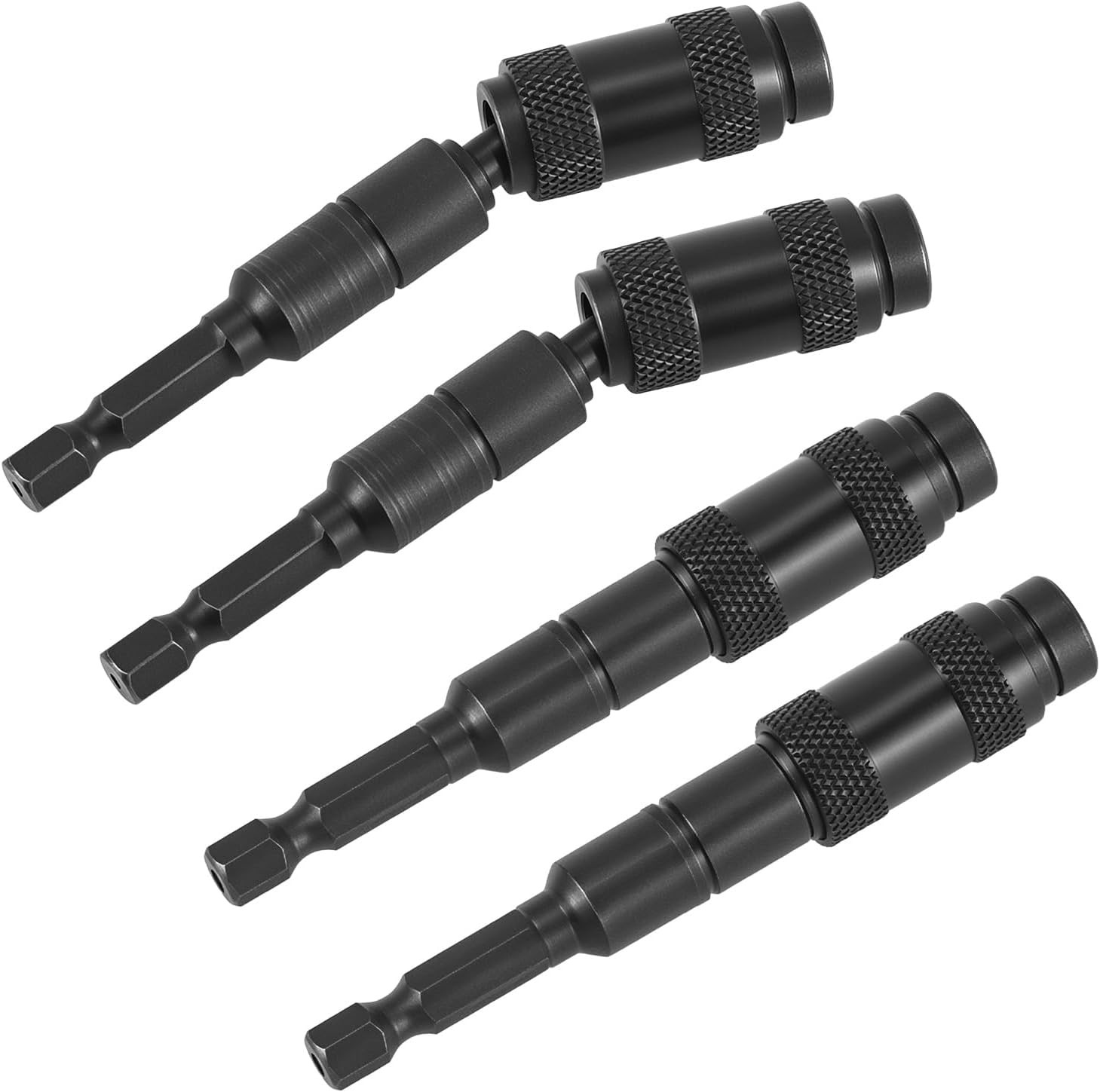 4 Pack Magnetic Swiveling Bit Tip Holder 1/4 Inch Rotary Drill Pivot Bit Holder