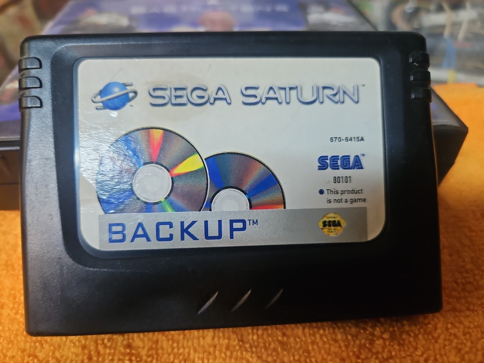OEM Authentic Sega Saturn Backup RAM Memory Cartridge* Good Condition * Untested