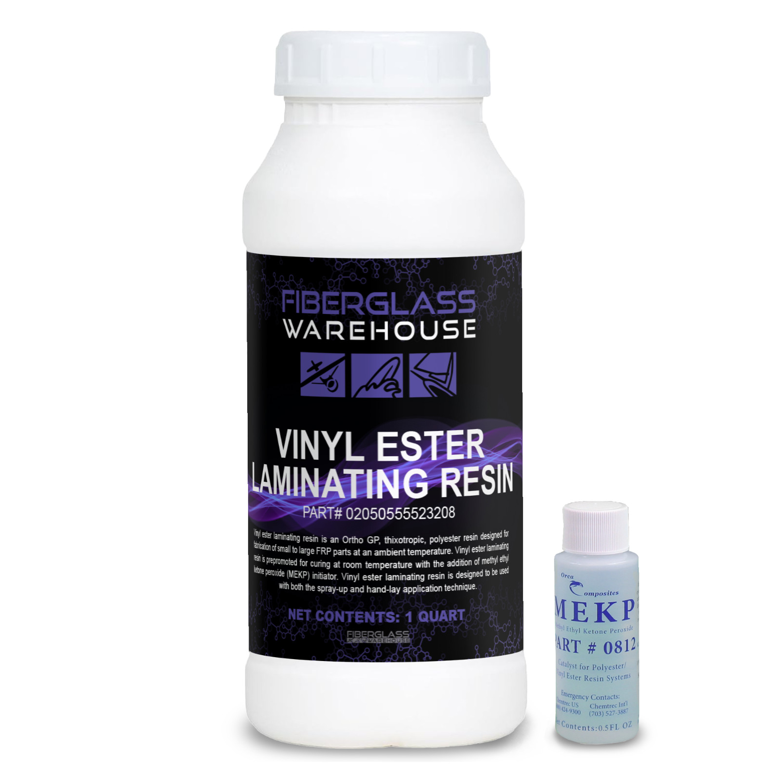 Vinyl Ester Resin - Quart w/ Catalyst- Corrosion Resistant, High Temp Capability