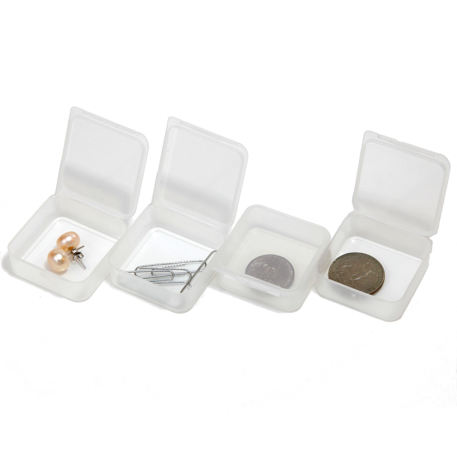 Storage Box Divider Tray 42 Square Individual Clear Containers CNTB109