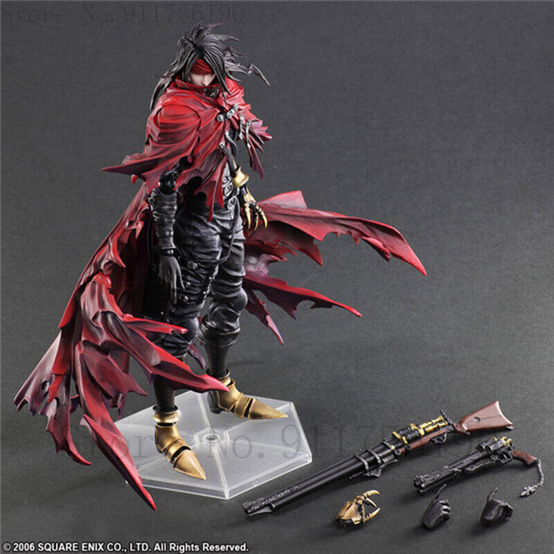 Final Fantasy Dirge of Cerberus Vincent Valentine Figure Play Arts Kai US Ship！